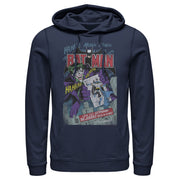 Men's Batman Joker Vintage Card  Adult Pull Over Hoodie