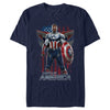 Men's Marvel The Falcon and the Winter Soldier Captain America Ready  Adult T-Shirt