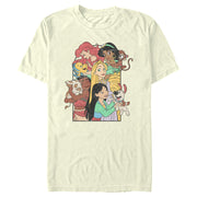 Men's Disney Princess Pets Distressed  Adult T-Shirt