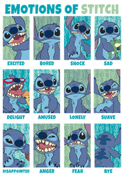 Men's Lilo & Stitch Emotions of 626  Adult T-Shirt