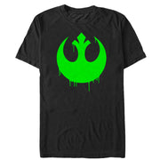 Men's Star Wars The Force Awakens Halloween Rebel Logo Drip  Adult T-Shirt