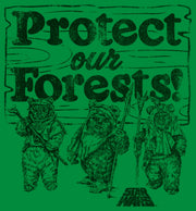 Men's Star Wars Ewok Protect Our Forests  Adult T-Shirt