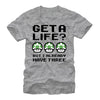 Men's Nintendo Mario Three Lives  Adult T-Shirt