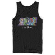 Men's Marvel Eternals Silhouettes  Adult Tank Top