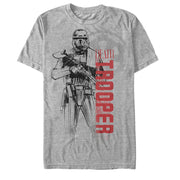 Men's Star Wars Rogue One Death Trooper Outline  Adult T-Shirt