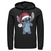 Men's Lilo & Stitch Santa Surprise  Adult Pull Over Hoodie