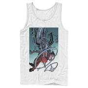 Men's Superman Robotic Fall  Adult Tank Top