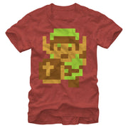 Men's Nintendo Legend of Zelda Pixel Link  Adult T-Shirt