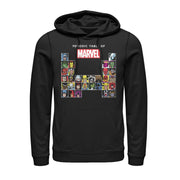 Men's Marvel Periodic Table of Heroes  Adult Pull Over Hoodie