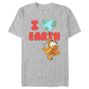 Men's Garfield I Love Earth Friends  Adult T-Shirt