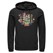 Men's Toy Story Character Logo Scene  Adult Pull Over Hoodie