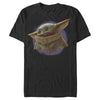 Men's Star Wars: The Mandalorian The Child Circle Halo  Adult T-Shirt