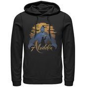 Men's Aladdin Genie Sunset Silhouette  Adult Pull Over Hoodie