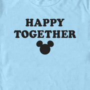 Men's Mickey & Friends Happy Together Silhouette Logo  Adult T-Shirt