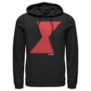 Men's Marvel Black Widow Bold Hourglass  Adult Pull Over Hoodie