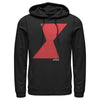 Men's Marvel Black Widow Bold Hourglass  Adult Pull Over Hoodie