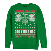 Men's Star Wars Ugly Christmas Lack Of Cheer Disturbing  Adult Sweatshirt