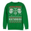 Men's Star Wars Ugly Christmas Lack Of Cheer Disturbing  Adult Sweatshirt