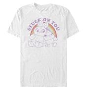 Men's Toy Story Ducky & Bunny Stuck on You Rainbow  Adult T-Shirt