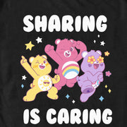 Men's Care Bears Sharing Is Caring Bears  Adult T-Shirt