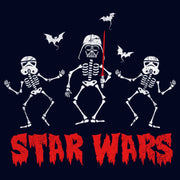 Men's Star Wars Halloween Vader Skeletons  Adult T-Shirt