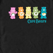 Men's Care Bears Colorful Line Up  Adult T-Shirt