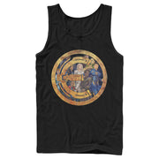 Men's Marvel Eternals Group Gold Badge  Adult Tank Top