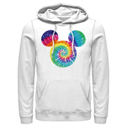 Men's Mickey & Friends Rainbow Tie-Dye Mickey Mouse Logo  Adult Pull Over Hoodie