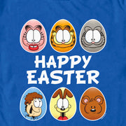 Men's Garfield Happy Easter Egg Portraits  Adult T-Shirt