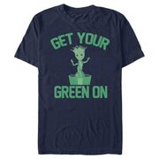 Men's Marvel Baby Groot St. Patrick's Day Get Your Green On  Adult T-Shirt