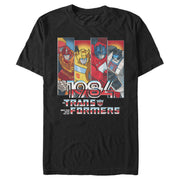 Men's Transformers Autobots 1984 Character Panels  Adult T-Shirt