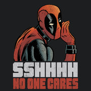 Men's Marvel Deadpool No One Cares  Adult T-Shirt