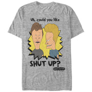 Men's Beavis and Butt-Head Could You Like Shut Up  Adult T-Shirt