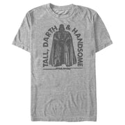 Men's Star Wars Vader Tall Darth & Handsome Arch  Adult T-Shirt