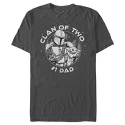 Men's Star Wars: The Mandalorian Father's Day Grogu and Mando Clan of Two  Adult T-Shirt