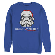 Men's Star Wars Christmas Stormtrooper Naughty List  Adult Sweatshirt