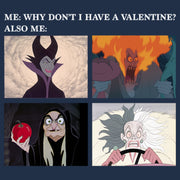 Men's Disney Villains Valentine's Day Meme EVIL  Adult Long Sleeve Shirt