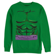 Men's Marvel Halloween Hulk Classic Costume  Adult Sweatshirt