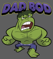 Men's Marvel Dad Bod Cartoon Hulk  Adult Tank Top