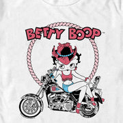 Men's Betty Boop Cowboy Hat Biker Betty  Adult T-Shirt