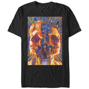 Men's Star Wars Luke and Leia Face Off  Adult T-Shirt