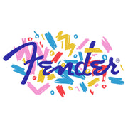 Men's Fender Retro Confetti Logo  Adult T-Shirt