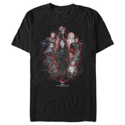 Men's Marvel Eternals Red Glow Portraits  Adult T-Shirt