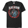 Men's Marvel Black Widow Circle  Adult T-Shirt