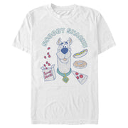 Men's Scooby Doo Snacks and Scoobs  Adult T-Shirt