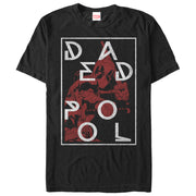 Men's Marvel Deadpool Name Frame  Adult T-Shirt