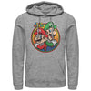 Men's Nintendo Mario Luigi Back to Back  Adult Pull Over Hoodie