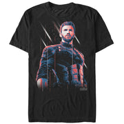 Men's Marvel Avengers: Infinity War Captain America Streak  Adult T-Shirt