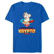 Men's DC League of Super-Pets Krypto Superman's Best Friend  Adult T-Shirt