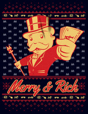 Men's Monopoly Merry and Rich  Adult T-Shirt